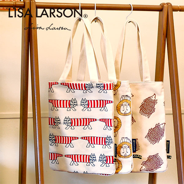 Lisa Larson リサラーソン パターン帆布トートバッグ カバン バッグ